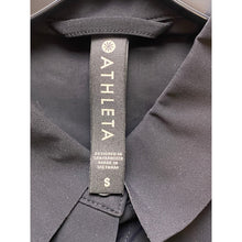 Load image into Gallery viewer, Athleta Shirt Womens Small Black Button Down Tunic Long Sleeve Athleisure
