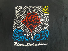Load image into Gallery viewer, Pink Dolphin Shirt Adult Large Black Wave Stamp Streetwear Skater Pullover Mens
