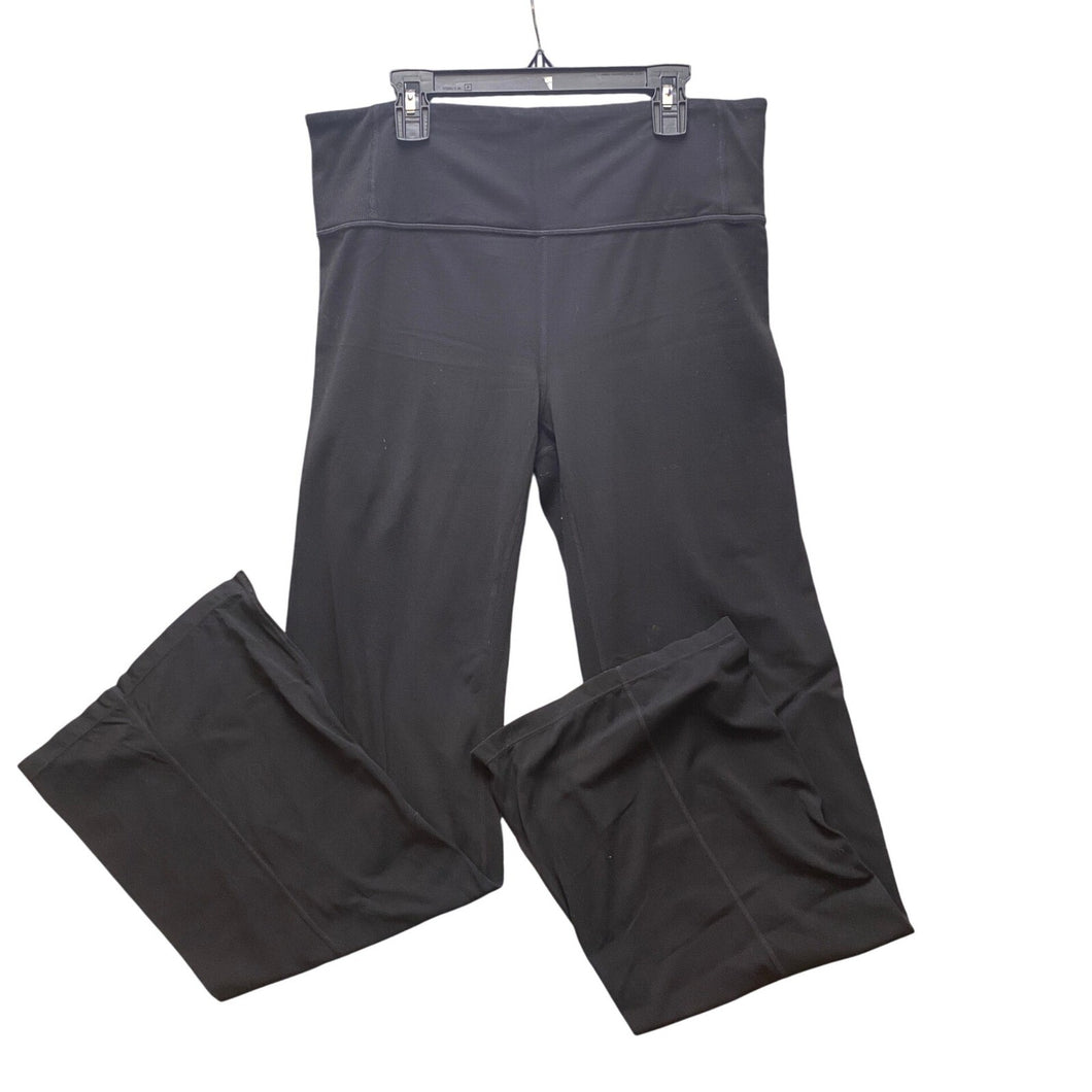 Athleta Pants Womens Large Black Yoga Athlethic Workout Flared Wide Leg