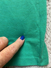 Load image into Gallery viewer, VTG Jantzen Shirt Adult Medium Green Blue Striped Preppy Patch Golf Polo Mens
