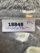 Load image into Gallery viewer, VTG Jantzen Shirt Adult Medium Green Blue Striped Preppy Patch Golf Polo Mens
