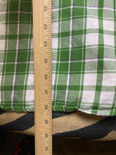 Load image into Gallery viewer, Harley Davidson Shirt Adult Extra Large Green White Plaid Button Up Motorcycles
