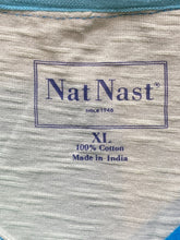 Load image into Gallery viewer, Nat Nast Shirt Adult Extra Large Teal Blue Textured Golf Polo Casual Mens
