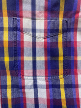 Load image into Gallery viewer, American Eagle Shirt Adult Large Button Up Flannel Plaid Denim Collar Pocket Men
