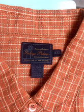 Load image into Gallery viewer, Tommy Bahama Shirt Adult 2XL XXL Orange Indigo Palms Tencel Linen Casual Mens
