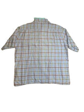Load image into Gallery viewer, Alan Flusser Shirt Adult 2XL XXL Blue Green Plaid Button Up Weekend Casual Mens
