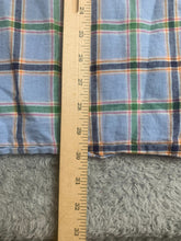 Load image into Gallery viewer, Alan Flusser Shirt Adult 2XL XXL Blue Green Plaid Button Up Weekend Casual Mens

