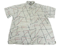 Load image into Gallery viewer, M.E. Sport Shirt Adult 2XL XXL Button Up Linen Rayon Short Sleeve Casual Mens
