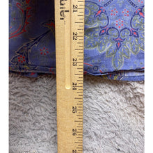 Load image into Gallery viewer, Ralph Lauren Shirt Womens Medium Denim Blue Paisley Button Academia Old Money
