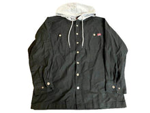 Load image into Gallery viewer, Wrangler Workwear Jacket Adult Small Black Snaps Hoodie Sweater Outdoor Mens
