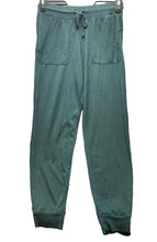 Load image into Gallery viewer, Alo Pants Womens Small Forest Green Tapered Jogger Drawstring Rayon Spandex Yoga
