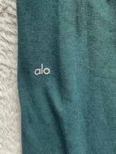 Load image into Gallery viewer, Alo Pants Womens Small Forest Green Tapered Jogger Drawstring Rayon Spandex Yoga
