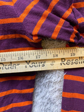 Load image into Gallery viewer, Horny Toad Shirt Womens Medium Purple Orange Stripes Organic Tencel Spandex Lady

