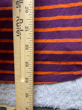 Load image into Gallery viewer, Horny Toad Shirt Womens Medium Purple Orange Stripes Organic Tencel Spandex Lady
