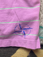 Load image into Gallery viewer, B Draddy Shirt Adult Large Purplish Pink Striped HCC Golfing Golf Polo Mens
