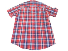 Load image into Gallery viewer, Arrow Shirt Adult Large Tall Button Up Plaid Short Sleeve Casual Camp Mens
