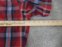 Load image into Gallery viewer, Arrow Shirt Adult Large Tall Button Up Plaid Short Sleeve Casual Camp Mens
