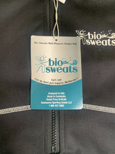 Load image into Gallery viewer, Bio Sweats Jacket Womens 3XL XXXL Black Blue 1/2 Zip Sauna Suit Ladies NWT
