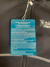 Load image into Gallery viewer, Bio Sweats Jacket Womens 3XL XXXL Black Blue 1/2 Zip Sauna Suit Ladies NWT
