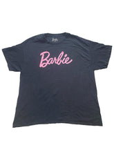Load image into Gallery viewer, Barbie Shirt Womens Extra Large Black Oversized Script Logo Streetwear Ladies
