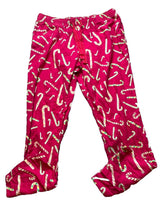 Load image into Gallery viewer, Lot of 2 Pajama Pants Womens Large Pink Blue Fleece Disney AOP Eeyore Candy Cane
