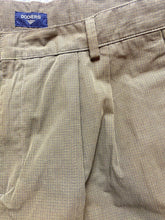 Load image into Gallery viewer, Dockers Pants Adult 38x32 Tan Navy Checkered Straight Trouser Pleated Dress Mens
