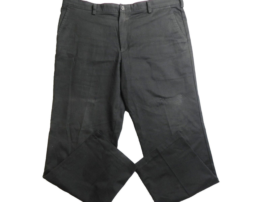 Dockers Pants Adult 40x32 Black Classic Fit Trouser Stretch Straight Dress Mens