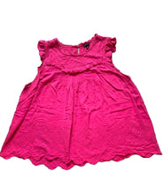 Load image into Gallery viewer, Torrid Shirt Womens 3 Pink Ruffle Trim Scallop Eyelet Flowy Blouse Rayon Ladies
