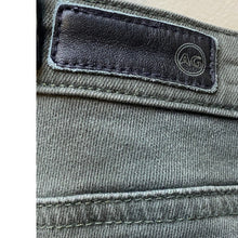 Load image into Gallery viewer, AG Adriano Goldschmied Jeans Womens 26R The Legging Ankle Olive Green Frayed Hem
