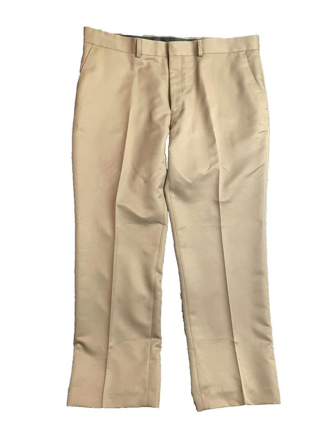 Dockers Pants 38x29 Tan Flat Front Straight Fit Trouser Casual Dress Mens