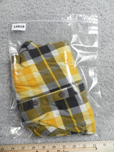 Load image into Gallery viewer, Riley &amp; James Shirt Womens 3X Yellow Black Button Up Tie Blouse Plus Ladies
