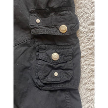 Load image into Gallery viewer, Benjamin Black Shorts Adult 30 Cargo Black Snaps Pockets Casual Outdoor
