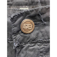 Load image into Gallery viewer, Benjamin Black Shorts Adult 30 Cargo Black Snaps Pockets Casual Outdoor
