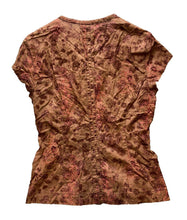 Load image into Gallery viewer, Mountain Hardwear Shirt Womens 10 Medium AOP Floral Boho Peasant Tie Button Up
