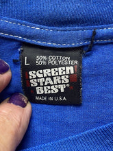 Load image into Gallery viewer, VTG Cougar Shirt Adult Large Blue Paw Power Single Stitch USA Made 80s 90s Mens
