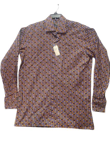 Holliday & Brown London Shirt Adult Large Poplin Button Up Mens $230 MSRP NWT