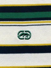 Load image into Gallery viewer, Ecko Unltd Shirt Adult 3XL XXXL Beige Striped Preppy Rugby Rhino Golf Polo Mens
