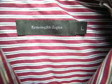 Load image into Gallery viewer, Ermenegildo Zegna Shirt Adult Large Button Up Long Sleeve Casual Striped Mens
