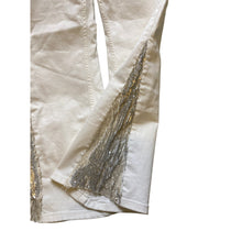 Load image into Gallery viewer, Pilcro And The Letterpress Anthropolgie Jeans Womens 27 White Flare Leg Sequins
