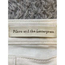 Load image into Gallery viewer, Pilcro And The Letterpress Anthropolgie Jeans Womens 27 White Flare Leg Sequins
