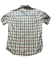 Load image into Gallery viewer, Marmot Shirt Adult Medium Teal Brown Plaid Button Up Casual Camp Outdoor Mens
