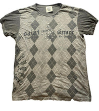 Load image into Gallery viewer, VTG Bulzeye Shirt Womens Large Streetwear Rhinestones Skull Grunge Gothic Y2K
