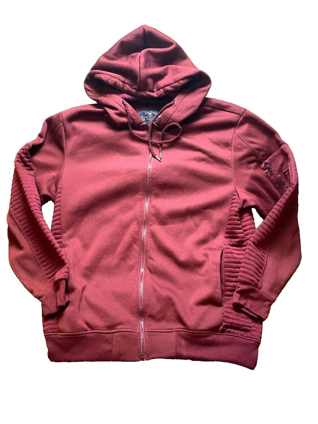 Across The Pond Sweatshirt Adult 2XL Full Zip Pocket Signature Line Hoodie Mens