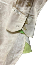 Load image into Gallery viewer, Tommy Hilfiger Shirt Adult Medium Pure Linen Button Up Flip Cuffs Contrast Mens
