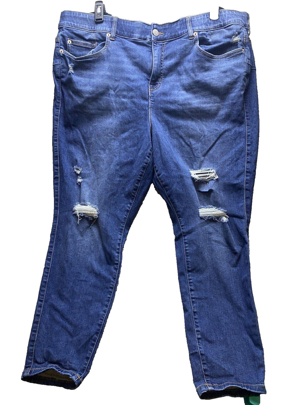Torrid Jeans Womens 26R Bombshell Skinny Distressed Rayon Spandex Stretch Lady