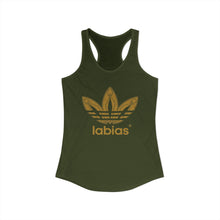 Load image into Gallery viewer, Labias Funny Parody Women's Ideal Racerback Tank
