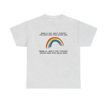 Load image into Gallery viewer, Not Turning Queer Kids into Dead Kids PRIDE T-Shirt - ALL Sizes - XS - 5XL
