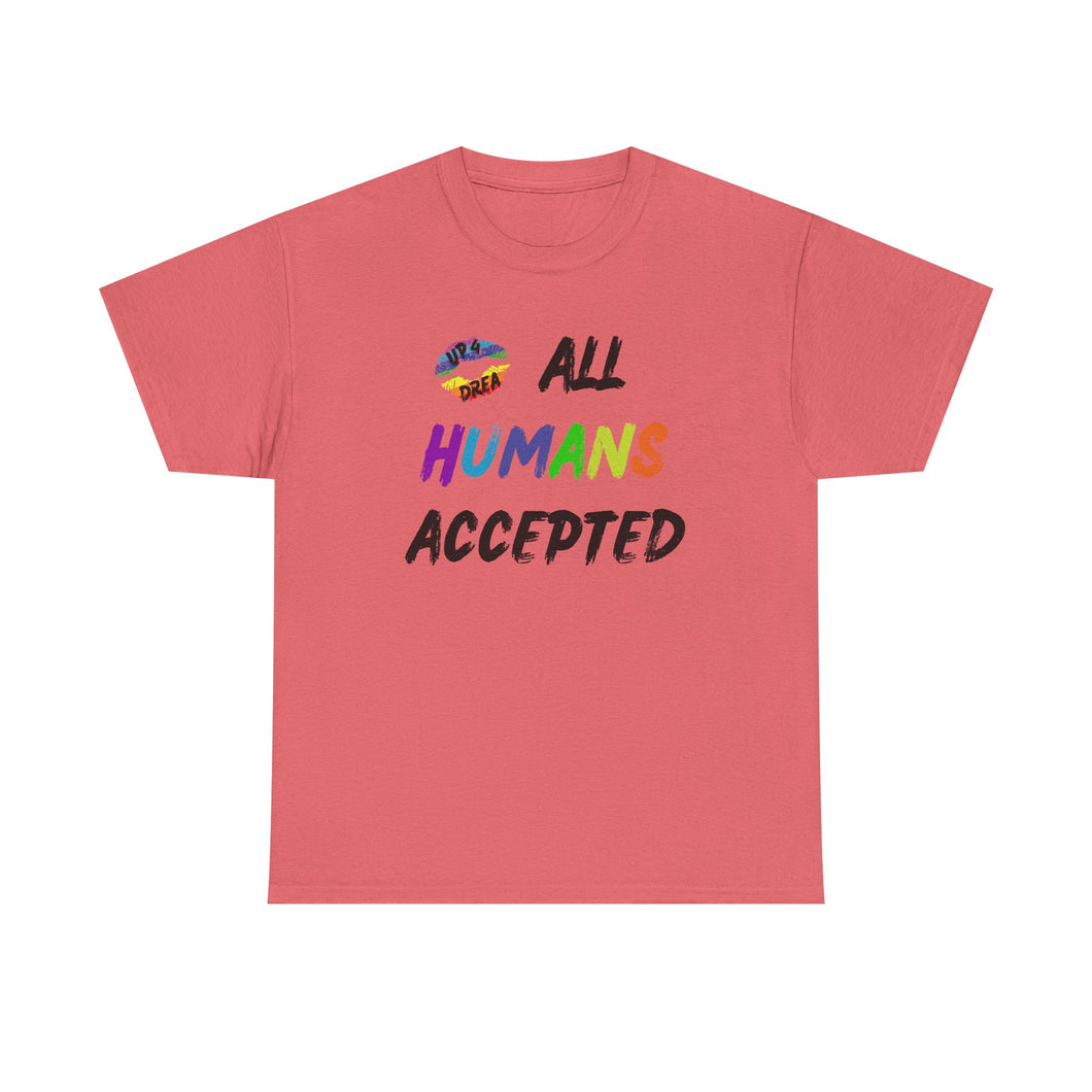 All Humans Accepted T-Shirt, Rainbow Shirts, Gay Pride Tshirt, Rainbow Tee, Equality T-Shirt, Pride Month Shirts, Up4Drea T-Shirts, Kindness