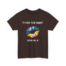 Load image into Gallery viewer, It&#39;s Nice to be Naughty Up4Drea Pride T-Shirt, Pride Month Shirts, Gay Lesbian Pride Tee, Gay Gift, LGBTQ Shirt, North Carolina Shirt
