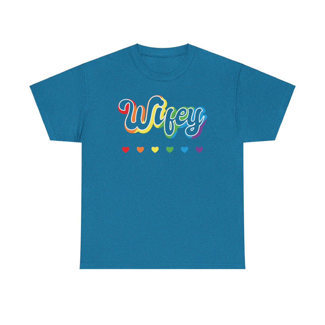 Wifey T-Shirt, Rainbow Shirts, Gay Pride Tshirt, Lesbian Pride Shirt, LGBTQ Pride Shirt, Pride Month Shirts, Rainbow Wifey Shirt, Gay Pride